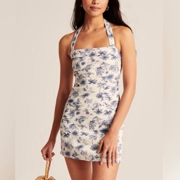 A&F Linen Blend Mini Dress - Picture 1 of 6